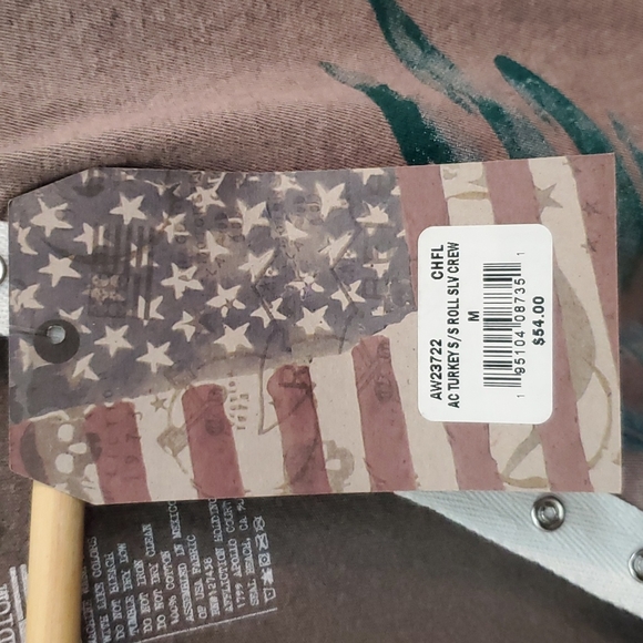 Affliction American Customs Turkey Henley T-Shirt NWT - Picture 8 of 9